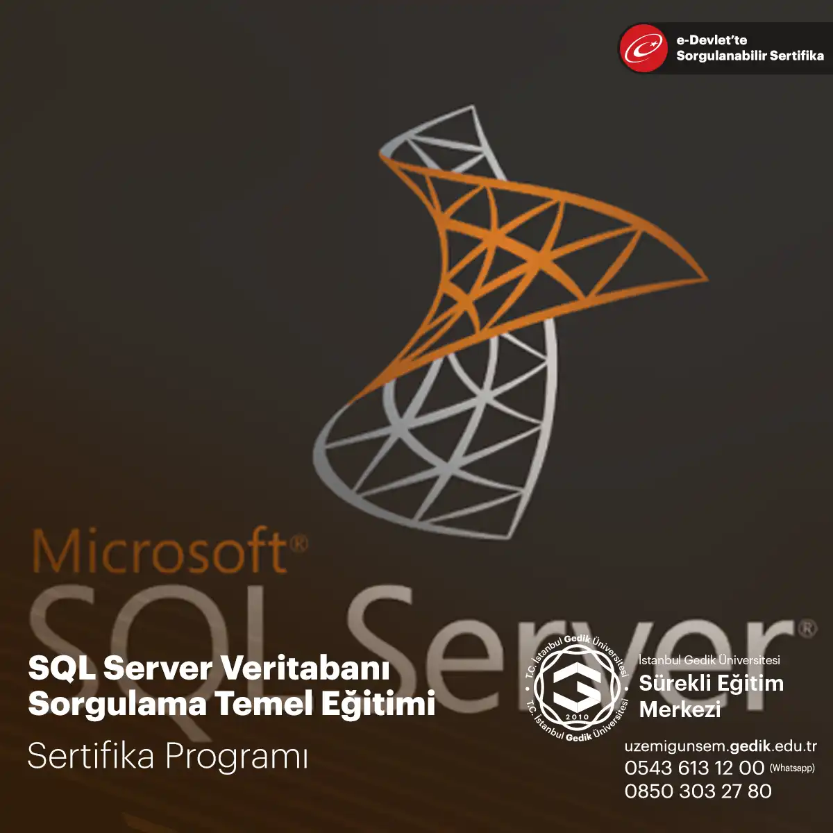 SQL Server Veritabanı Sorgulama Temel Eğitimi 